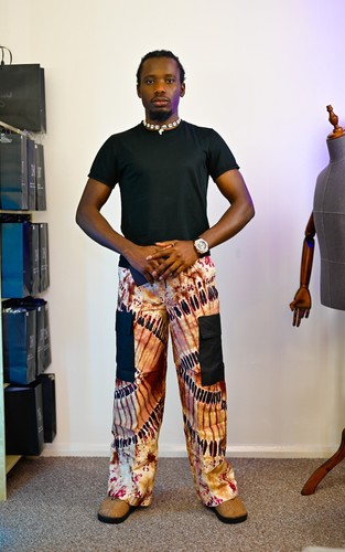 African print adire palazzo - print,