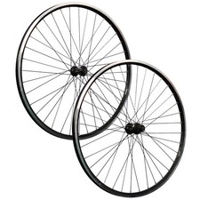 28 Zoll Fahrrad Laufradsatz Hohlkammer geöst Shimano T610 Deore schwarz V-Brake