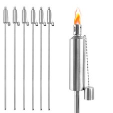 6er Set Gartenfackel