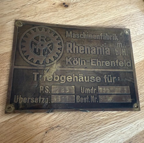 Rhenania maschinenfabrik köln - rhenania,