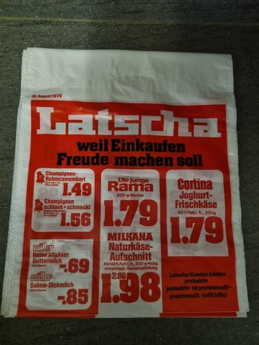 Vintage latscha plastiktüte - vintage,