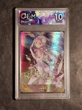 EMILIA - RE: ZERO -GRADED CARD 10 -NO PSA BGS - SSR - NS-5M01-056 -GODDESS STORY