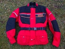 Pharao Polo Motorradjacke Rot 90er Honda Africa Twin Yamaha Super Tenere BMW GS