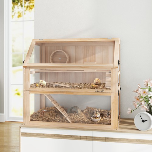 Pawhut hamsterkäfig aus holz - pawhut,