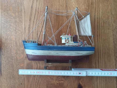 Segelschiff 23cm deko holz - segelschiff,