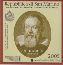 2 euro san marino 2005 galileo