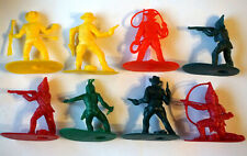 Konvolut Cowboys Trapper Indianer mit Waffen 6cm - selten!