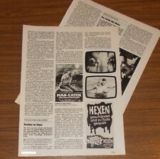 Seltener Bericht | Artikel Horror Videos - Bomben im Regal BPS Giftschrank 1982