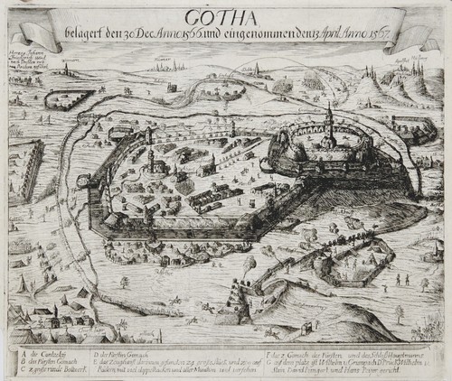 Gotha gesamtansicht belagerung - gesamtansicht,