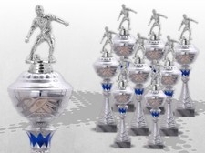 8er FUSSBALL Pokale mit Figur