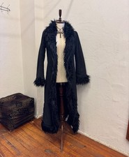 Vintage schwarz Wildleder