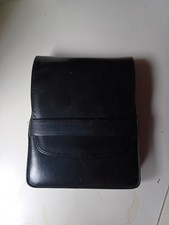 5er Zigarrenetui, Hülle, Schwarz, glattes Leder Cigar Tube Leder Raucherzubehör