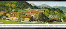 Obersalzberg  Original Hitler Anwesen Klappkarte - 36x10cm  Ausschnitt der Karte