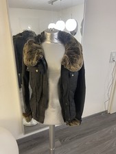 Belstaff Vintage Damen Jacke Gr. IT  46 DE 40 M Fehler Pelz .