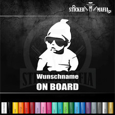 Aufkleber Wunschname on Board