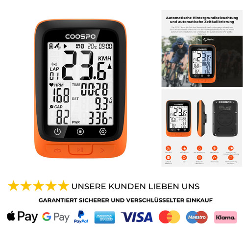 Gps fahrradcomputer zoll - 2,4,