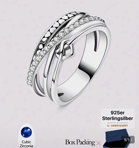 925 sterlingsilber ring mit - 925,