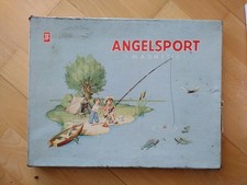 Angelsport magnetic magnetisches Fischangeln ca 50er Jahre Gräfe Spiele DDR