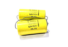 2x SIEMENS HALSKE MKL B32120C Kondensator 6,8uF 6.8M 160V-AUDIO Capacitor NOS
