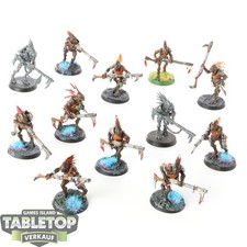 Tau Empire - 12 x Kroot Carnivores klassisch - teilweise bemalt