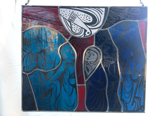 Altes fensterbild taufe - altes,