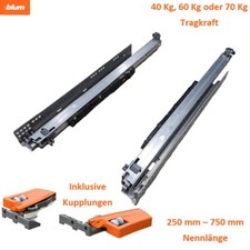 Blum Movento Schubladenauszug - Vollauszug - 40 Kg 60 Kg 70 Kg - MIT Kupplungen