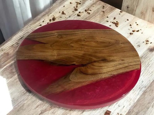 Runder roter epoxidharz - roter,