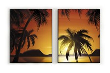 Palmenstrand Sonnenuntergang