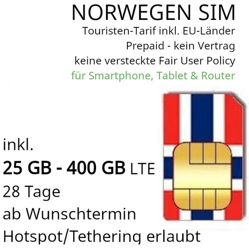 Norwegen sim für touristen - norwegen,