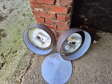 2x LED Deckenleuchte 38cm Stoff Textil Wohnzimmer Deckenlampe Schlafzimmer grau