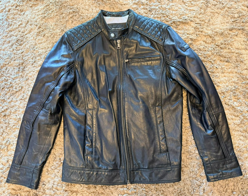 Mac douglas lederjacke schwarz - mac,