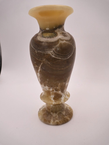 Vintage baluster vase onyx - vintage, in