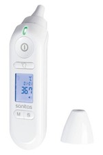 Sanitas Multifunktions Thermometer SFT79 Fieberthermometer mit LED Statusanzeige