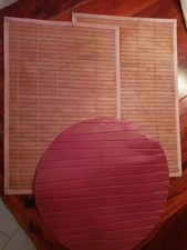 Tischset Platzdeckchen 3 Stück lila/aubergine