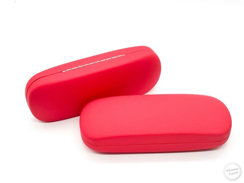 Unisex brillenetui rot aus - 1,