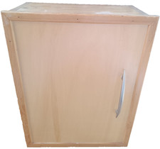 Hängeschränkchen Holz hellbraun  37 cm breit x  48 cm hoch x 19 cm tief 2 Böden