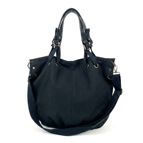Canvas schultertasche hobo - canvas,