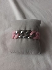 Hanse Klunker, Armband, Rosa mit Silber, Ungetragen, Neu