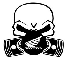 Honda Skull Gas Mask Sticker