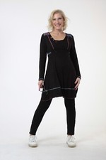 Damen Franstyle Tunika Kleid