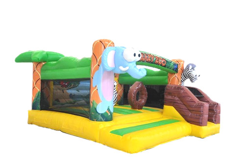 Hüpfburg crazy zoo 5x5 mit - 5x5,