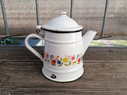 Alte emaille kaffeekanne - alte,