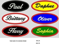 OVAL CUSTOM NAME EMBROIDERED