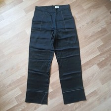 Schwarze Satin Weite Abend