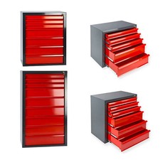 Schubladenschrank Werkzeugschrank verschied. Ausführungen Schubladen rot anthr.