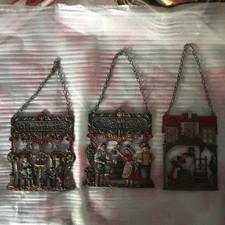3 Alte Zinn Flachfigur