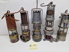 5 alte Grubenlampen