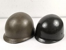U.S. Army, M1 steel helmet with Pattern 1958 liner . Original paint