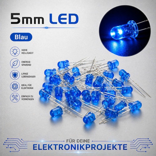 5mm led farbiges - led, klar