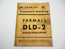 IHC Mc Cormick Farmall DLD-2 Schlepper Ersatzteilkatalog Ersatzteilliste 1955